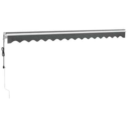 Luifel Automatisch Uitschuifbaar 4,5X3 M Antracietkleurig Antracietkleurig (Wit Frame) 4.5 x 3 m