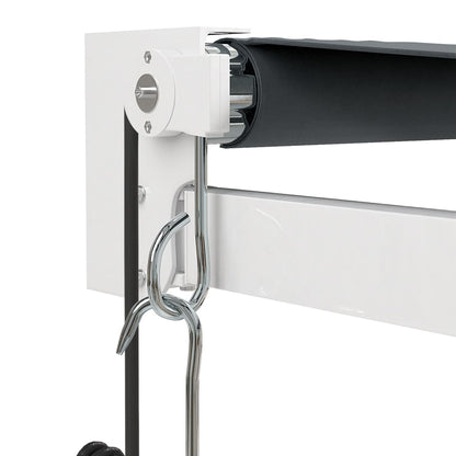 Luifel Automatisch Uitschuifbaar 4,5X3 M Antracietkleurig Antracietkleurig (Wit Frame) 4.5 x 3 m