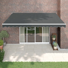 Luifel Automatisch Uitschuifbaar 4,5X3 M Antracietkleurig Antracietkleurig (Wit Frame) 4.5 x 3 m