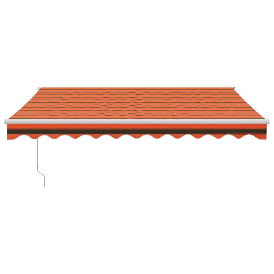 Luifel Automatisch Uitschuifbaar 3X2,5 M Oranje En Bruin 3 x 2.5 m