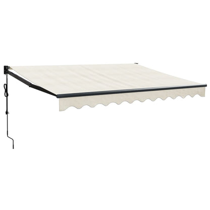 Luifel Automatisch Uitschuifbaar 3X2,5 M Kleurig 3 x 2.5 m Crème