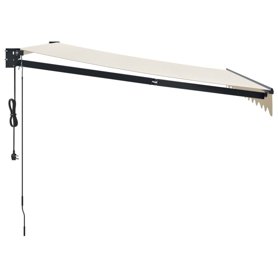 Luifel Automatisch Uitschuifbaar 3X2,5 M Kleurig 3 x 2.5 m Crème