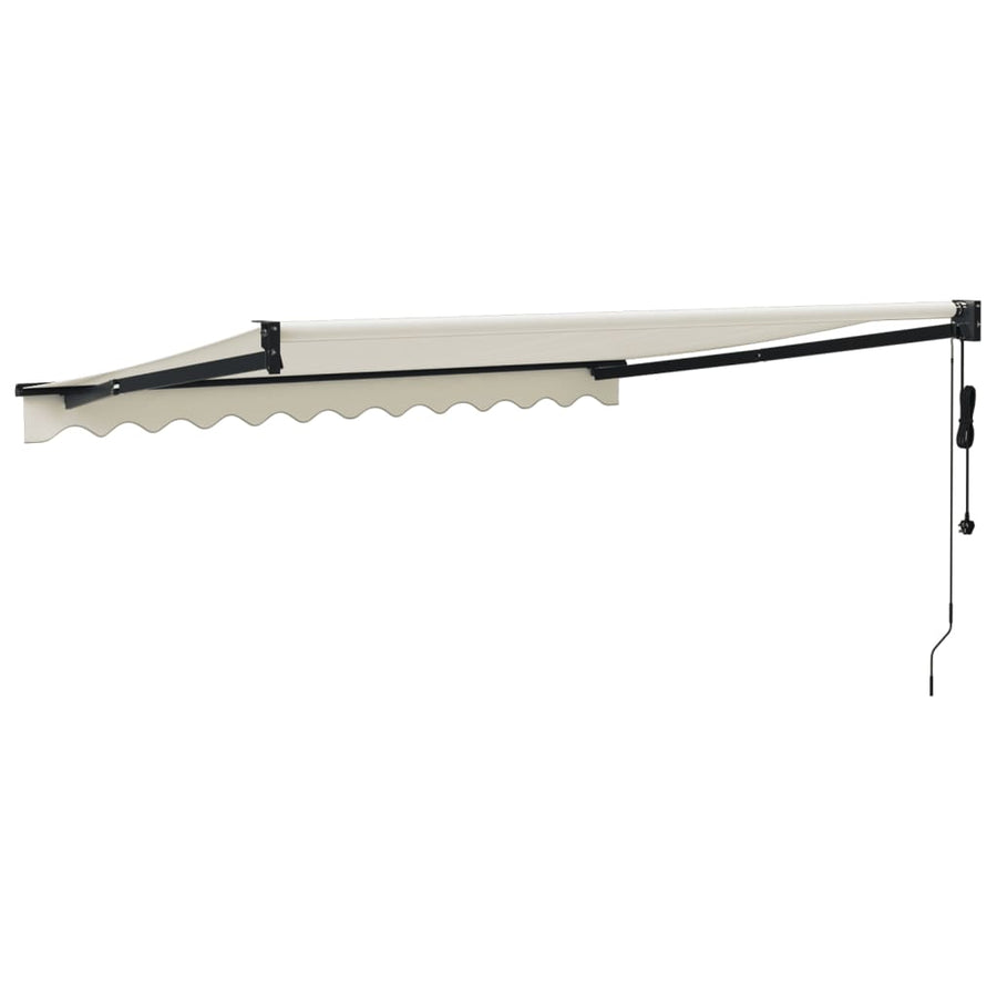 Luifel Automatisch Uitschuifbaar 3X2,5 M Kleurig 3 x 2.5 m Crème