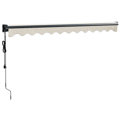 Luifel Automatisch Uitschuifbaar 3X2,5 M Kleurig 3 x 2.5 m Crème