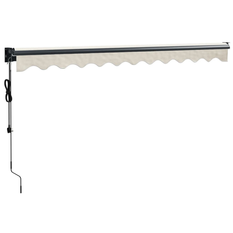 Luifel Automatisch Uitschuifbaar 3X2,5 M Kleurig 3 x 2.5 m Crème