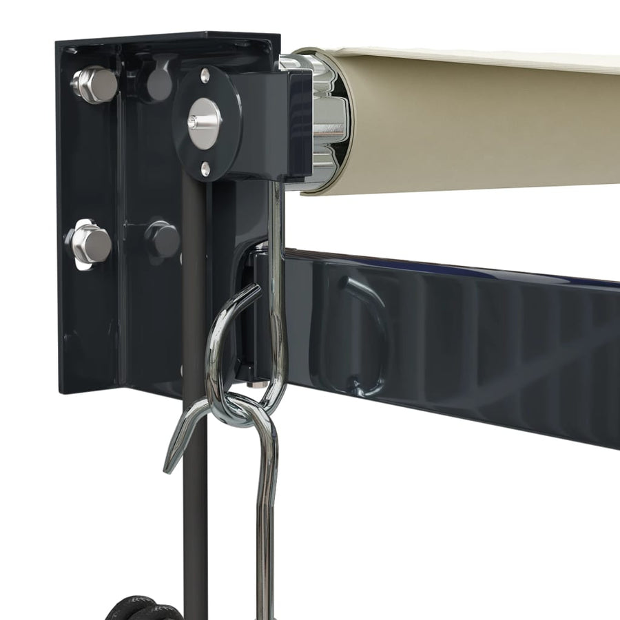 Luifel Automatisch Uitschuifbaar 3X2,5 M Kleurig 3 x 2.5 m Crème