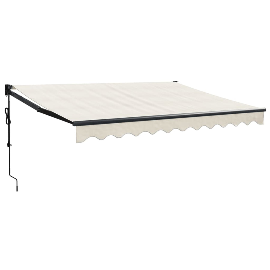 Luifel Elektrisch Uitschuifbaar 3,5X2,5 M Kleurig 3.5 x 2.5 m Crème