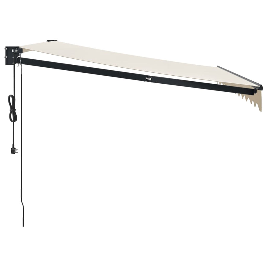 Luifel Elektrisch Uitschuifbaar 3,5X2,5 M Kleurig 3.5 x 2.5 m Crème