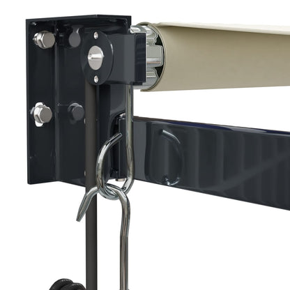 Luifel Automatisch Uitschuifbaar Crèmekleurig Crème (Lijst Antraciet) 4 x 3 m