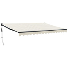 Luifel Automatisch Uitschuifbaar 4,5X3 M Kleurig 4.5 x 3 m Crème