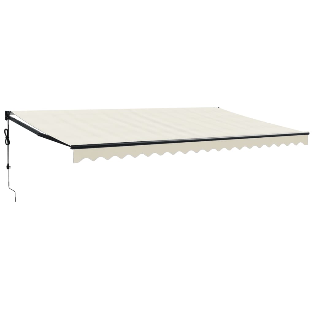 Luifel Automatisch Uitschuifbaar Kleurig 5 x 3 m Crème