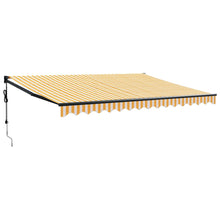 Luifel Automatisch Uitschuifbaar 4,5X3 M En Geel En Wit (Lijst Antraciet) 4.5 x 3 m