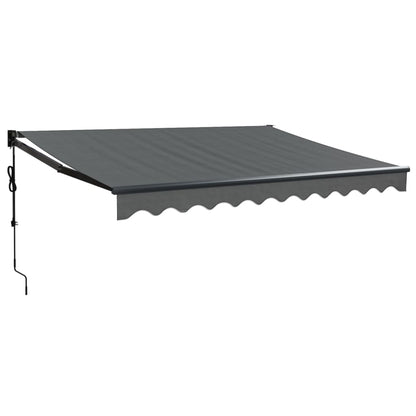 Luifel Automatisch Uitschuifbaar 3X2,5 M Antracietkleurig Antraciet (Lijst Antraciet) 3 x 2.5 m