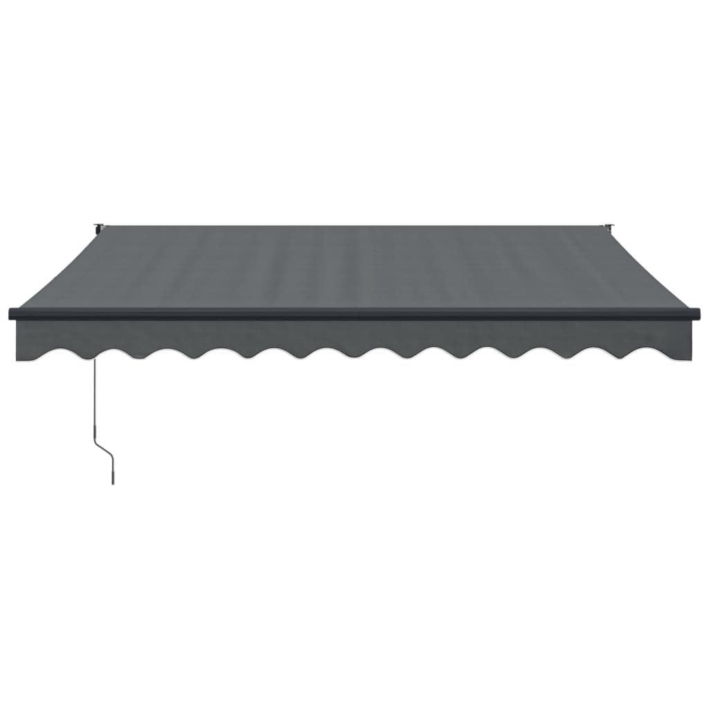 Luifel Automatisch Uitschuifbaar 3X2,5 M Antracietkleurig Antraciet (Lijst Antraciet) 3 x 2.5 m