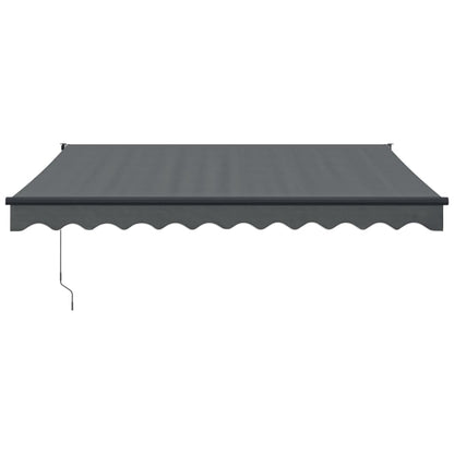 Luifel Automatisch Uitschuifbaar 3X2,5 M Antracietkleurig Antraciet (Lijst Antraciet) 3 x 2.5 m