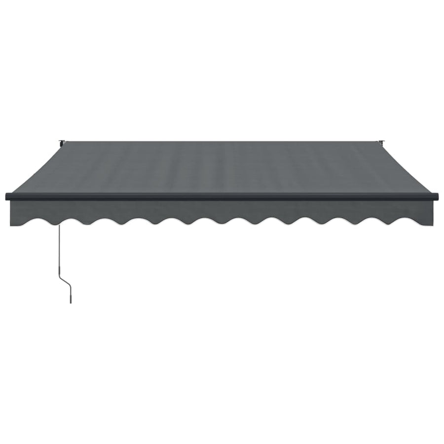 Luifel Automatisch Uitschuifbaar 3X2,5 M Antracietkleurig Antraciet (Lijst Antraciet) 3 x 2.5 m