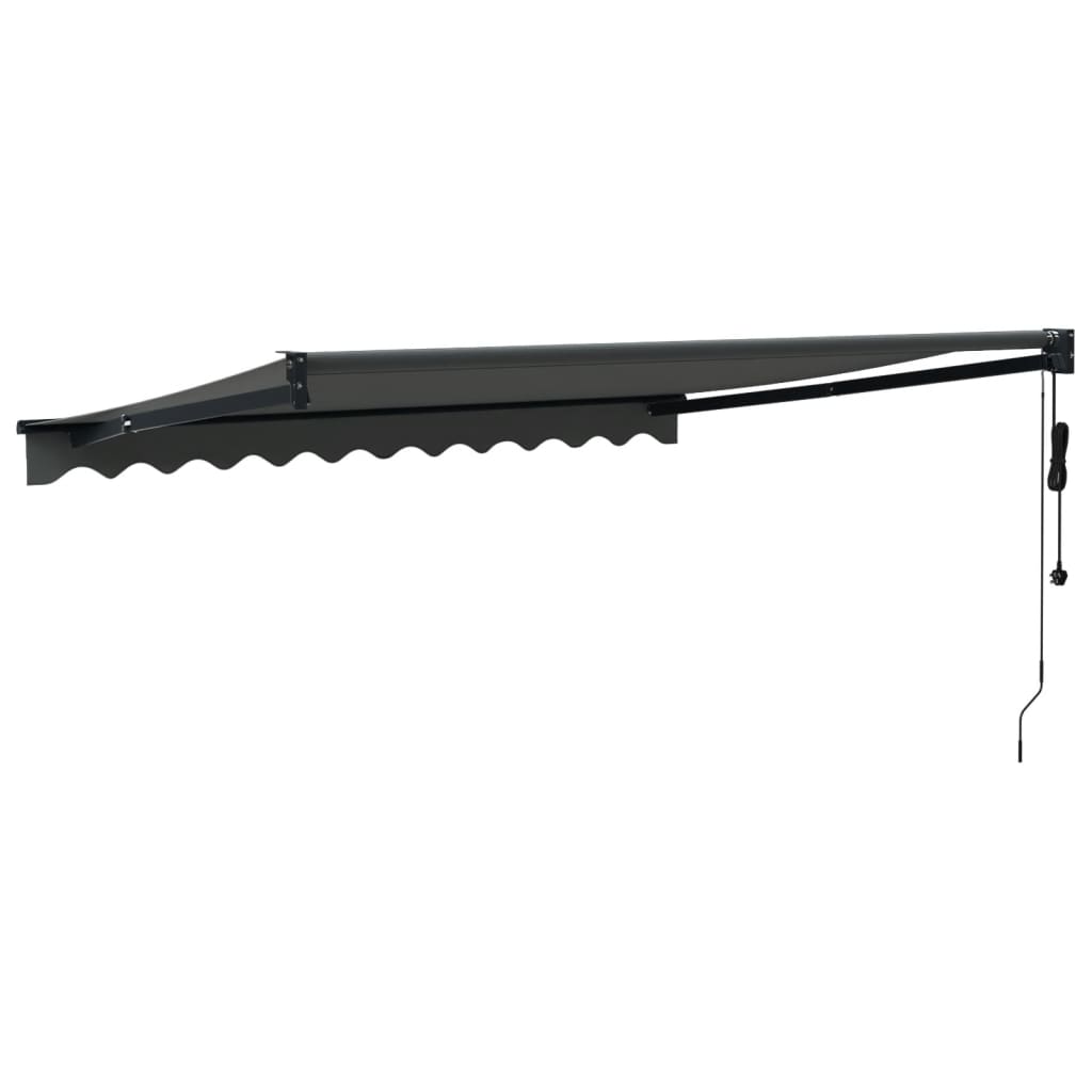 Luifel Automatisch Uitschuifbaar 3X2,5 M Antracietkleurig Antraciet (Lijst Antraciet) 3 x 2.5 m