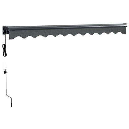 Luifel Automatisch Uitschuifbaar 3X2,5 M Antracietkleurig Antraciet (Lijst Antraciet) 3 x 2.5 m