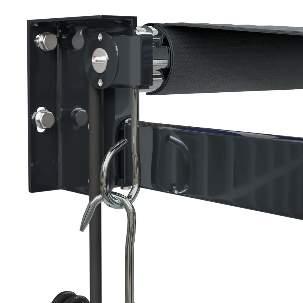 Luifel Automatisch Uitschuifbaar 3X2,5 M Antracietkleurig Antraciet (Lijst Antraciet) 3 x 2.5 m