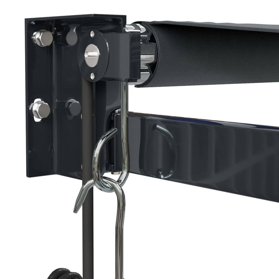 Luifel Automatisch Uitschuifbaar 3X2,5 M Antracietkleurig Antraciet (Lijst Antraciet) 3 x 2.5 m