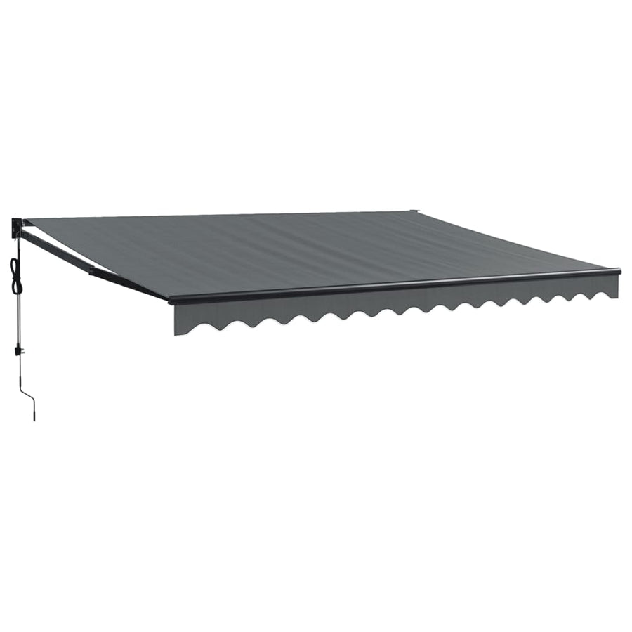 Luifel Automatisch Uitschuifbaar Antracietkleurig Antraciet (Lijst Antraciet) 4 x 3 m