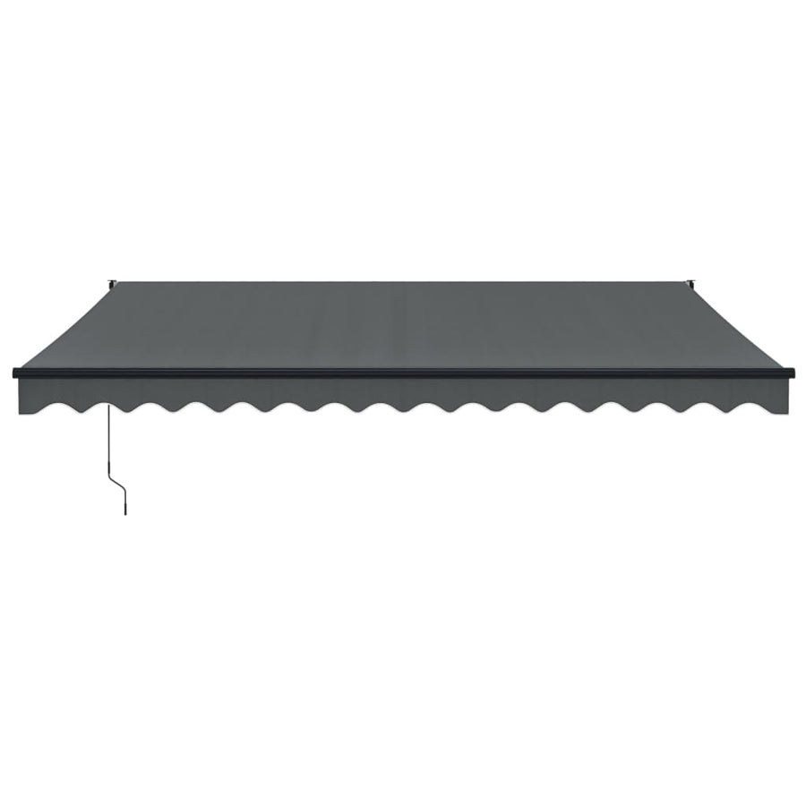 Luifel Automatisch Uitschuifbaar Antracietkleurig Antraciet (Lijst Antraciet) 4 x 3 m