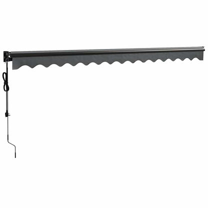 Luifel Automatisch Uitschuifbaar Antracietkleurig Antraciet (Lijst Antraciet) 4 x 3 m