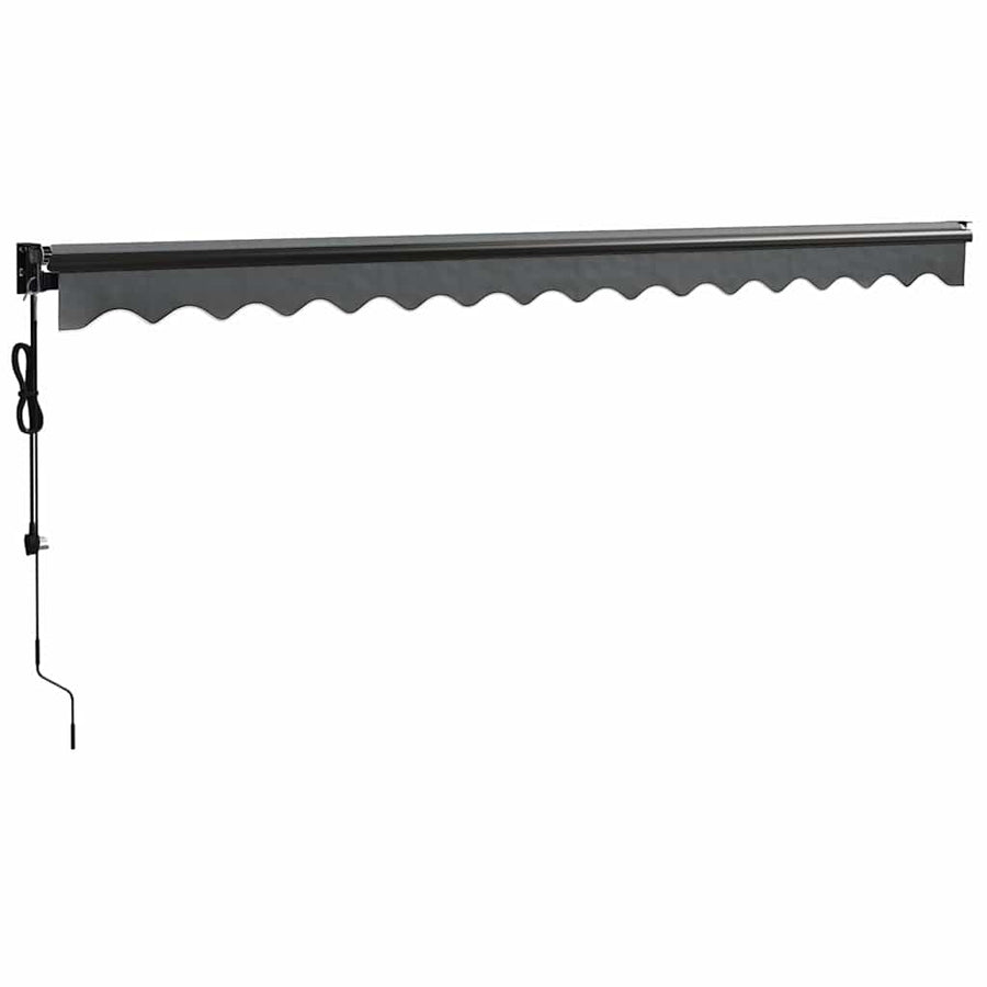 Luifel Automatisch Uitschuifbaar Antracietkleurig Antraciet (Lijst Antraciet) 4 x 3 m