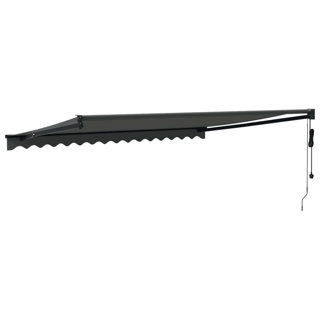 Luifel Automatisch Uitschuifbaar Antracietkleurig Antraciet (Lijst Antraciet) 4 x 3 m