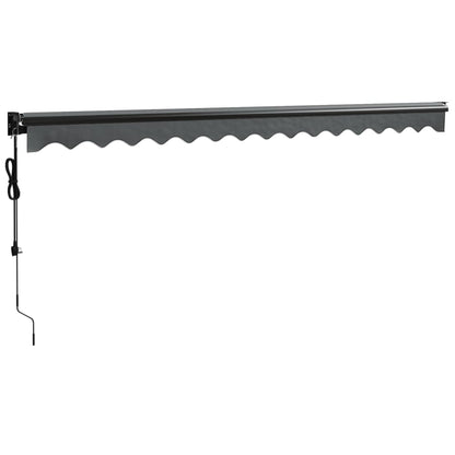 Luifel Automatisch Uitschuifbaar Antracietkleurig Antraciet (Lijst Antraciet) 4 x 3 m