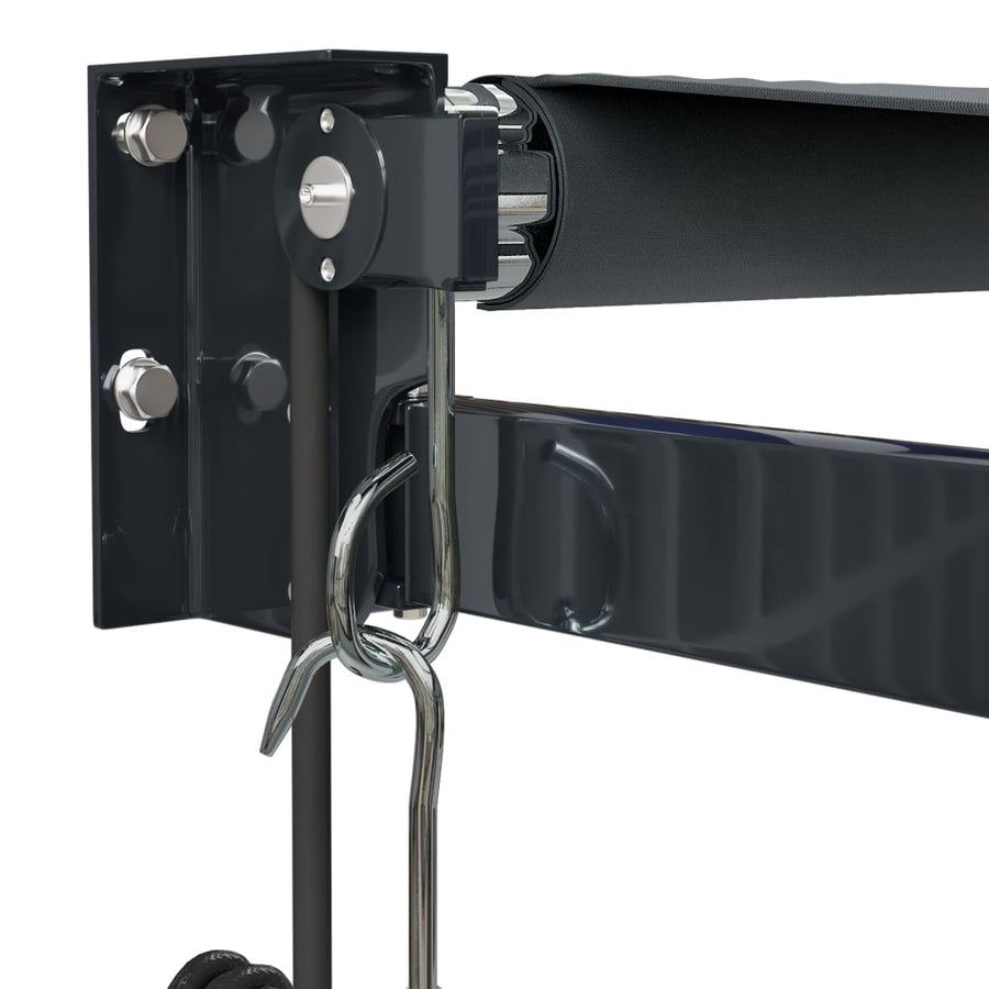 Luifel Automatisch Uitschuifbaar Antracietkleurig Antraciet (Lijst Antraciet) 4 x 3 m