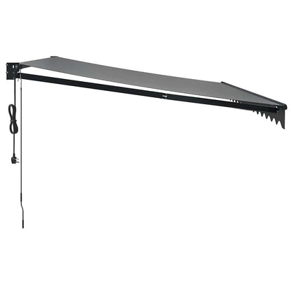 Luifel Automatisch Uitschuifbaar 4,5X3 M Antracietkleurig Antraciet (Lijst Antraciet) 4.5 x 3 m