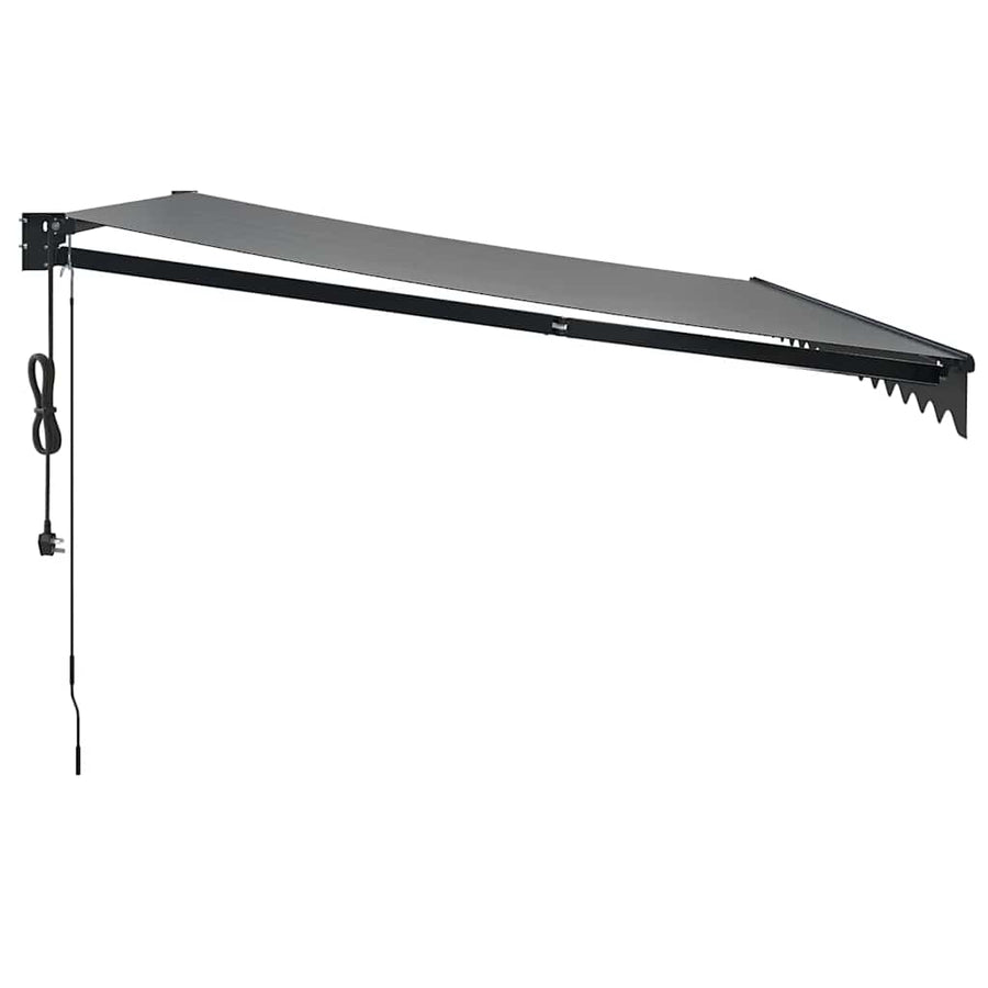 Luifel Automatisch Uitschuifbaar 4,5X3 M Antracietkleurig Antraciet (Lijst Antraciet) 4.5 x 3 m