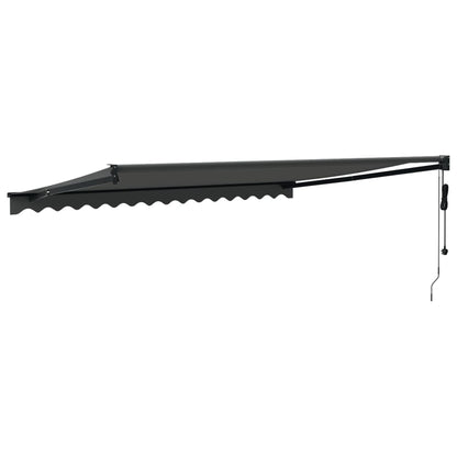 Luifel Automatisch Uitschuifbaar 4,5X3 M Antracietkleurig Antraciet (Lijst Antraciet) 4.5 x 3 m
