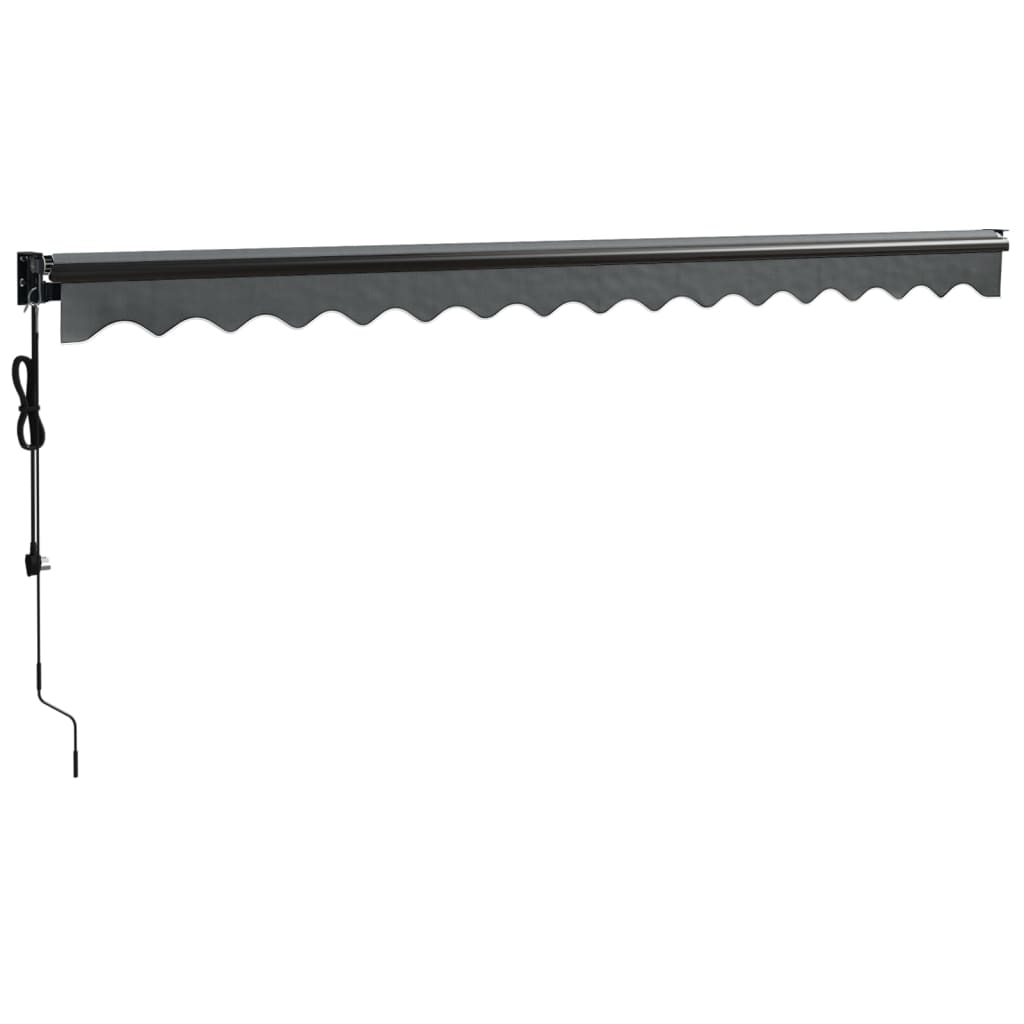 Luifel Automatisch Uitschuifbaar 4,5X3 M Antracietkleurig Antraciet (Lijst Antraciet) 4.5 x 3 m