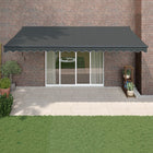 Awning automatically extendable 5x3 m anthracite