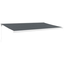 Luifel Uittrekbaar 5X3 M Stof En Aluminium Antracietkleurig