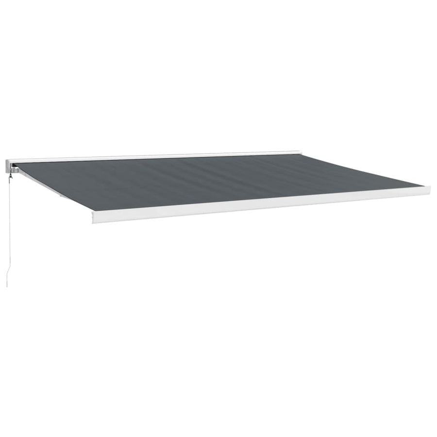 Luifel Uittrekbaar 5X3 M Stof En Aluminium Antracietkleurig