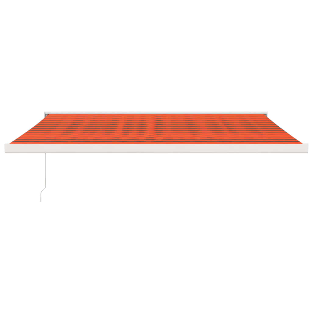Luifel Uittrekbaar 4X3 M Stof En Aluminium Oranje En Bruin