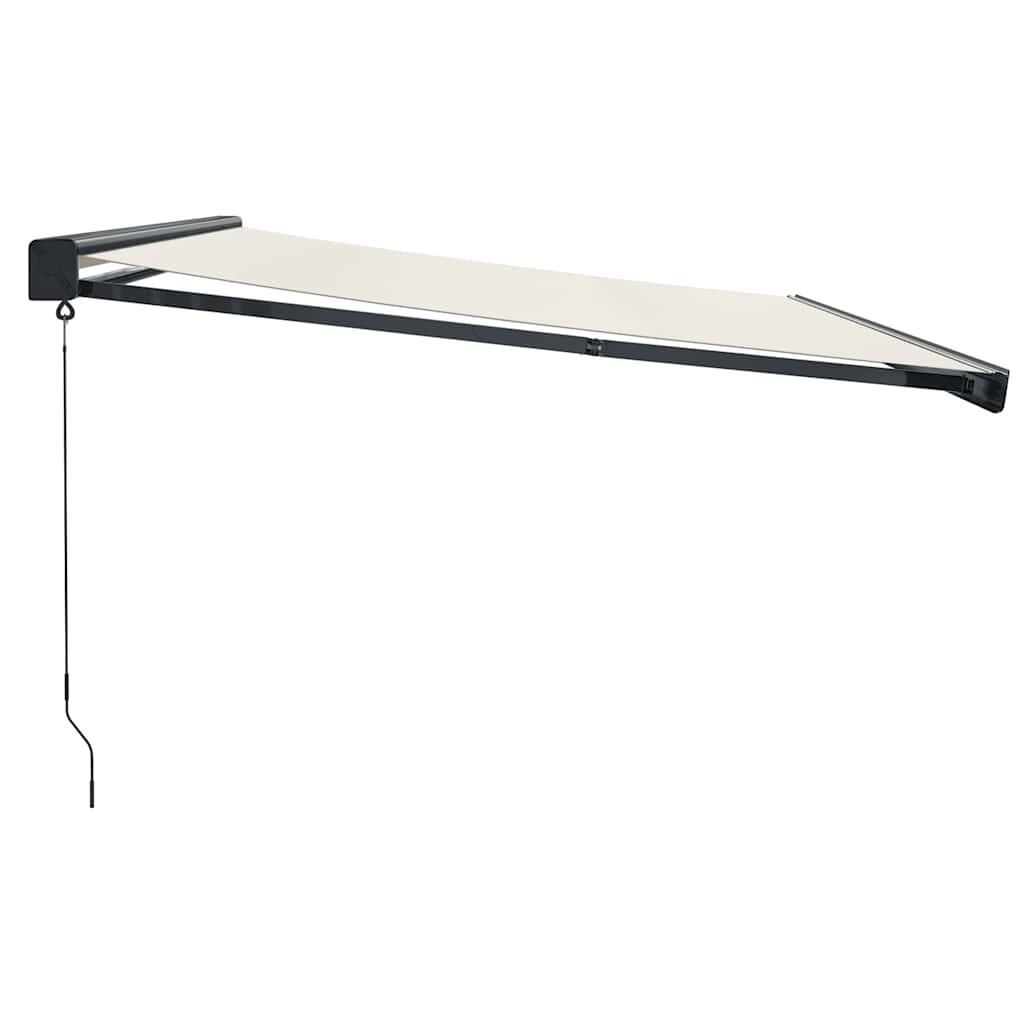 | Uitschuifbare luifel | Blauw en Wit met Witte Frame 4,5 × 3 m