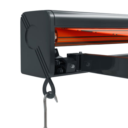 Luifel Uittrekbaar 3,5X2,5 M Stof En Aluminium Oranje En Bruin