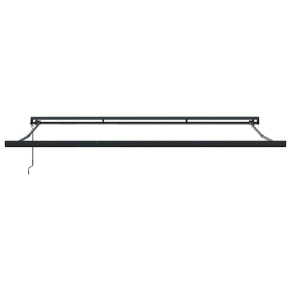 Luifel uittrekbaar 3,5x2,5 m stof en aluminium blauw en wit