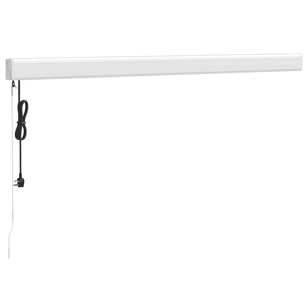 Luifel uittrekbaar 3,5x2,5 m stof en aluminium crèmekleurig