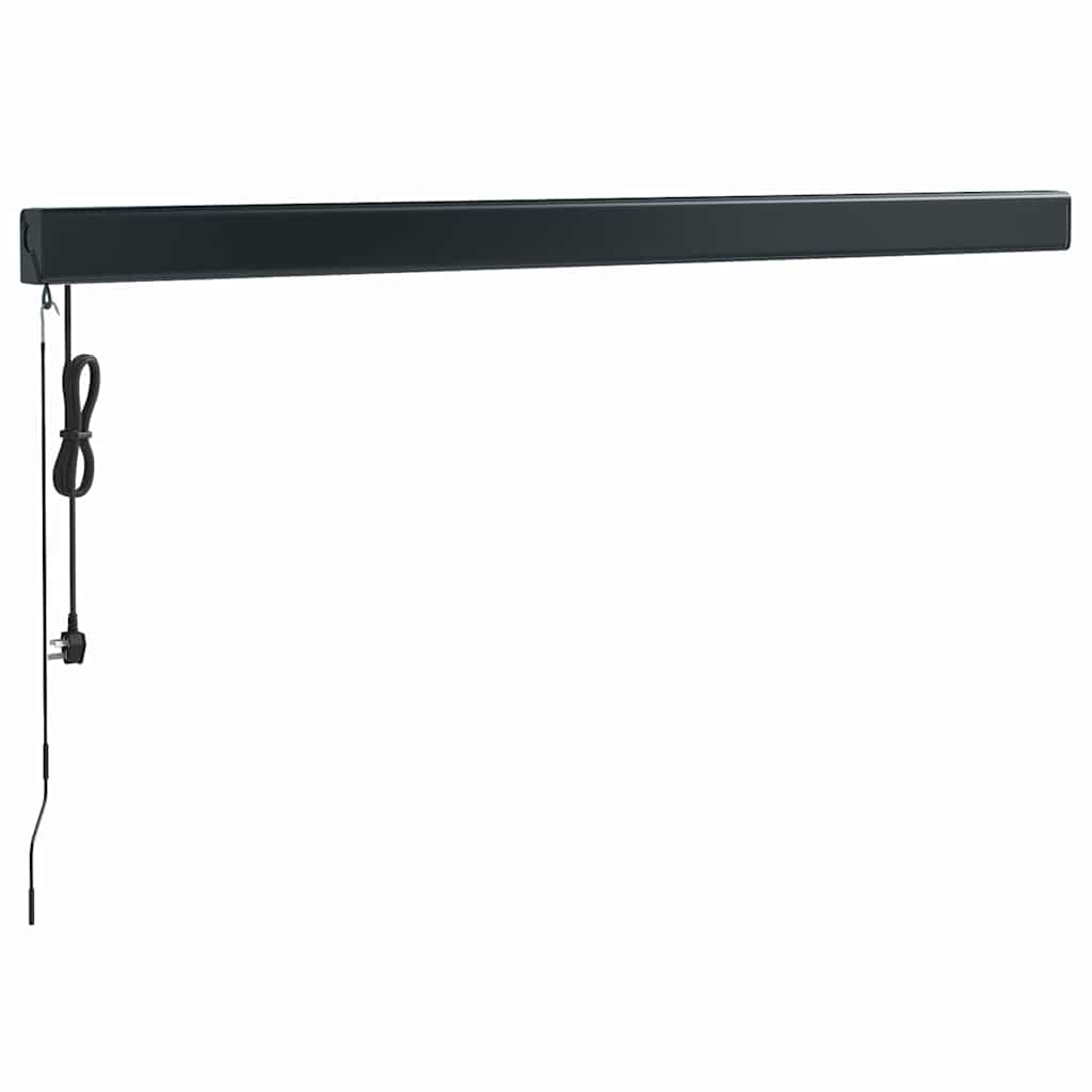 Luifel uittrekbaar 3,5x2,5 m stof en aluminium crèmekleurig