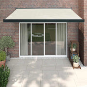 Luifel uittrekbaar 350x250 cm crèmekleurig