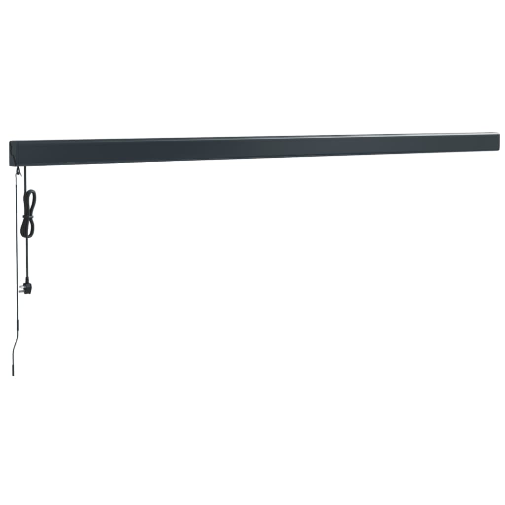 Luifel Uittrekbaar 5X3 M Stof En Aluminium Geel En Wit