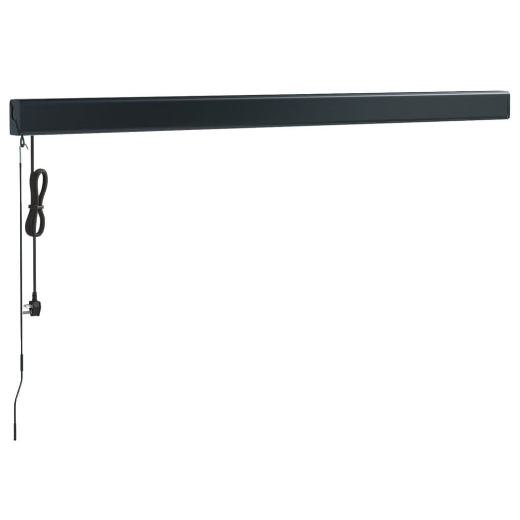 Luifel Uittrekbaar 3,5X2,5 M Stof En Aluminium Oranje En Bruin