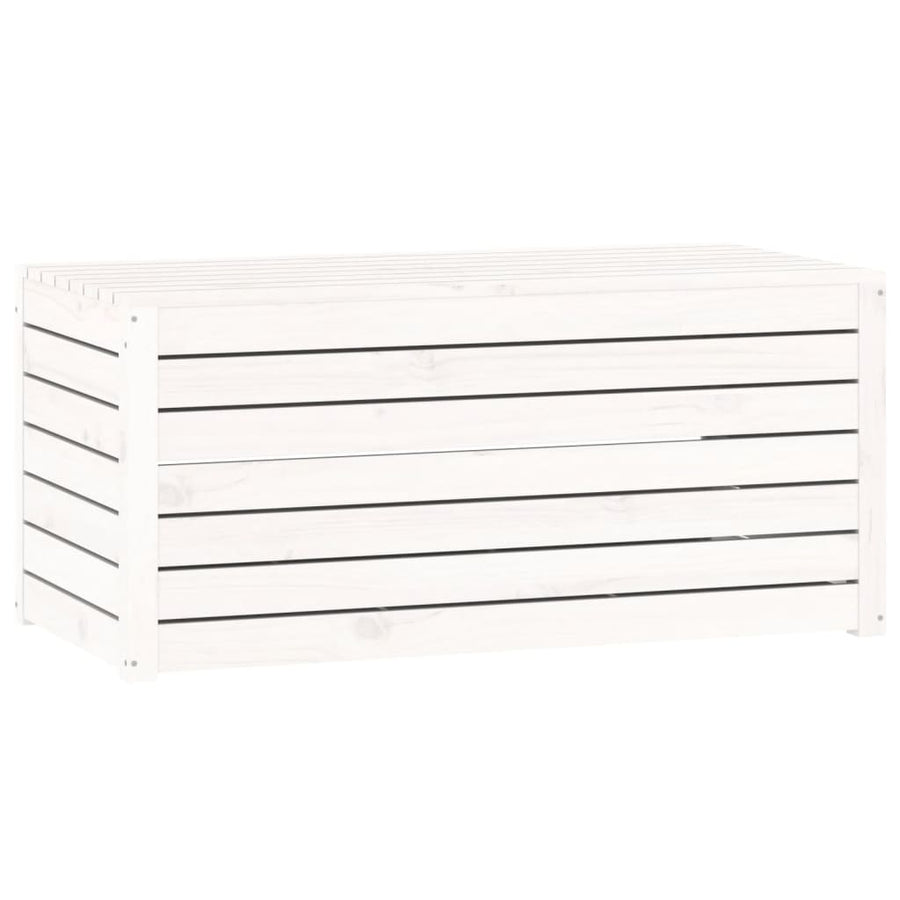 4-Delige Tuinboxset Massief Grenenhout Wit