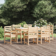 Tuinset 7-delig massief grenenhout