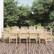 Tuinset 11-delig massief grenenhout